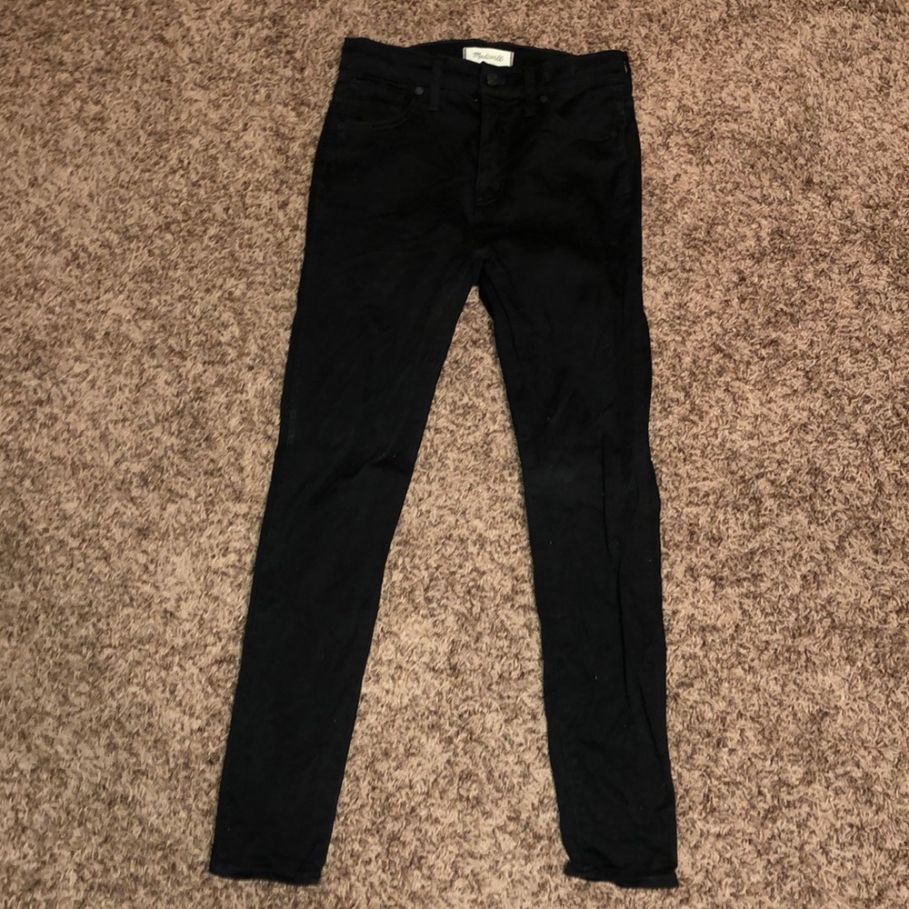 Madewell black skinny in 10 inch high rise skinny